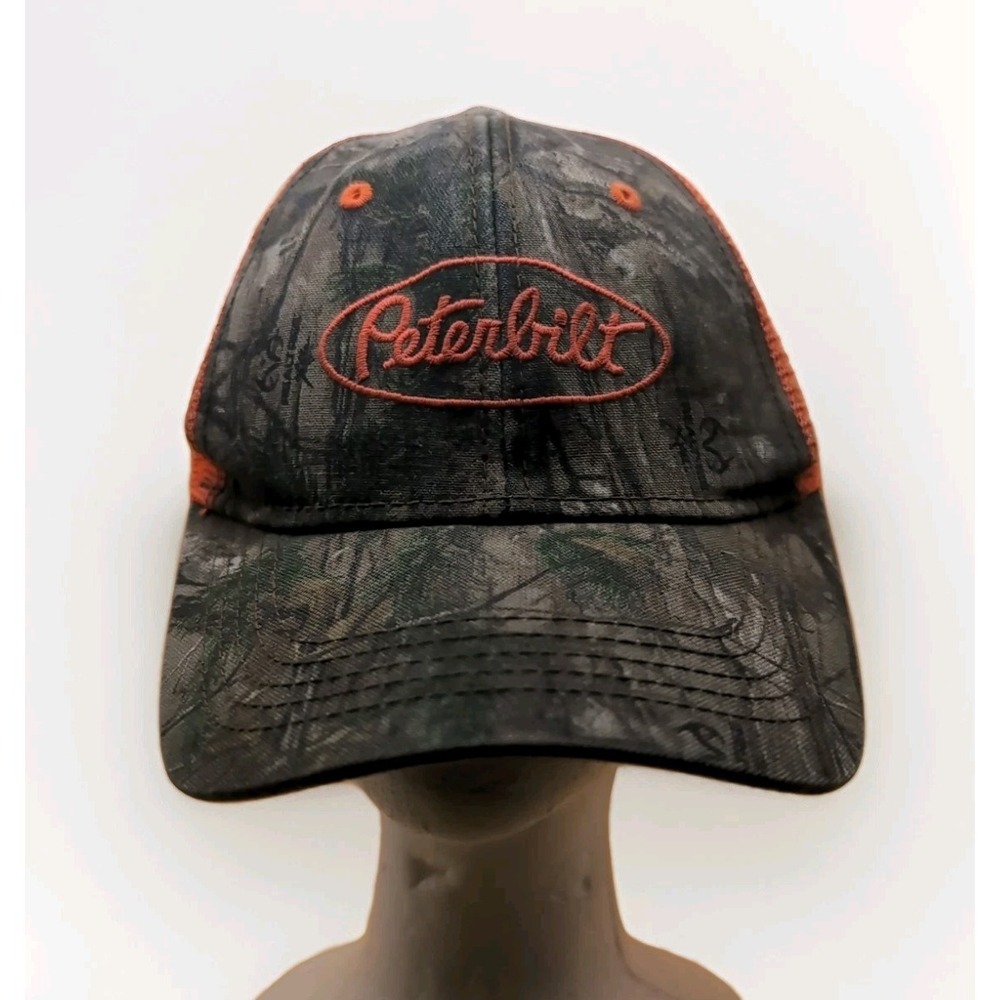 Peterbilt Motors REALTREE XTRA® Class Pays mesh back Hat snapback PB Orange Camo